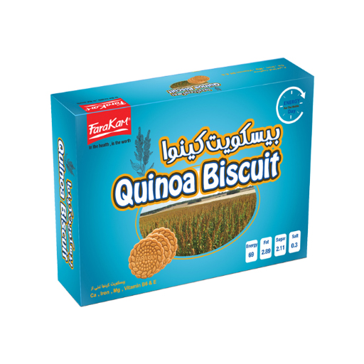بیسکویت با آرد کینوا فراکام 550g - بیسکویت با آرد کینوا فراکام وزن 550g